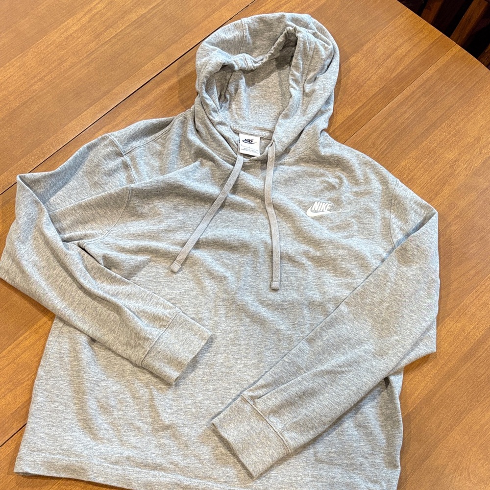 Nike Light Gray Pullover Hoodie